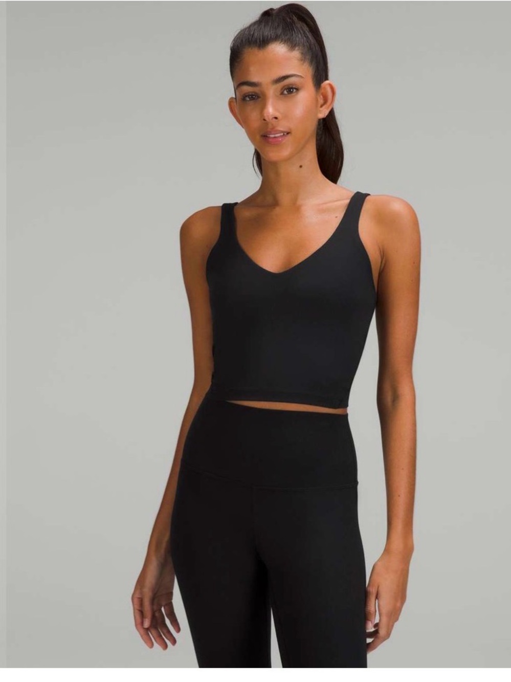 Lululemon Align Ribbed Tank Top Black , size 4